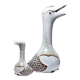 Vintage 1980s duo carafe and miniature bottle Haviland Castel after Sandoz for Chabot.