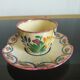 4 cups and saucers of Henriot earthenware