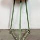 Tabouret d'atelier industriel vert, années 1960