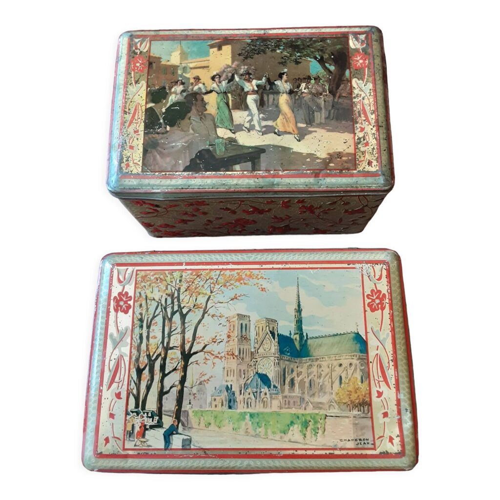 Lot De 2 Anciennes Broches Parisiennes à Identifier – Bijoux Vintage Collection