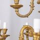 Classic 12 light golden bronze chandelier from the mid-20th century
