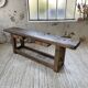 Etabli console en chêne massif 220cm