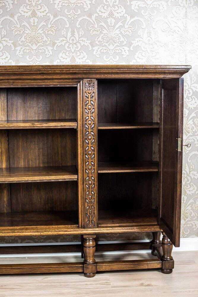 Vintage Oak Bookcase, 1940s