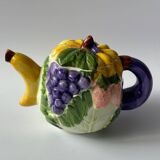 Vintage barbotine teapot