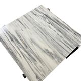 Vintage marble coffee table with chrome