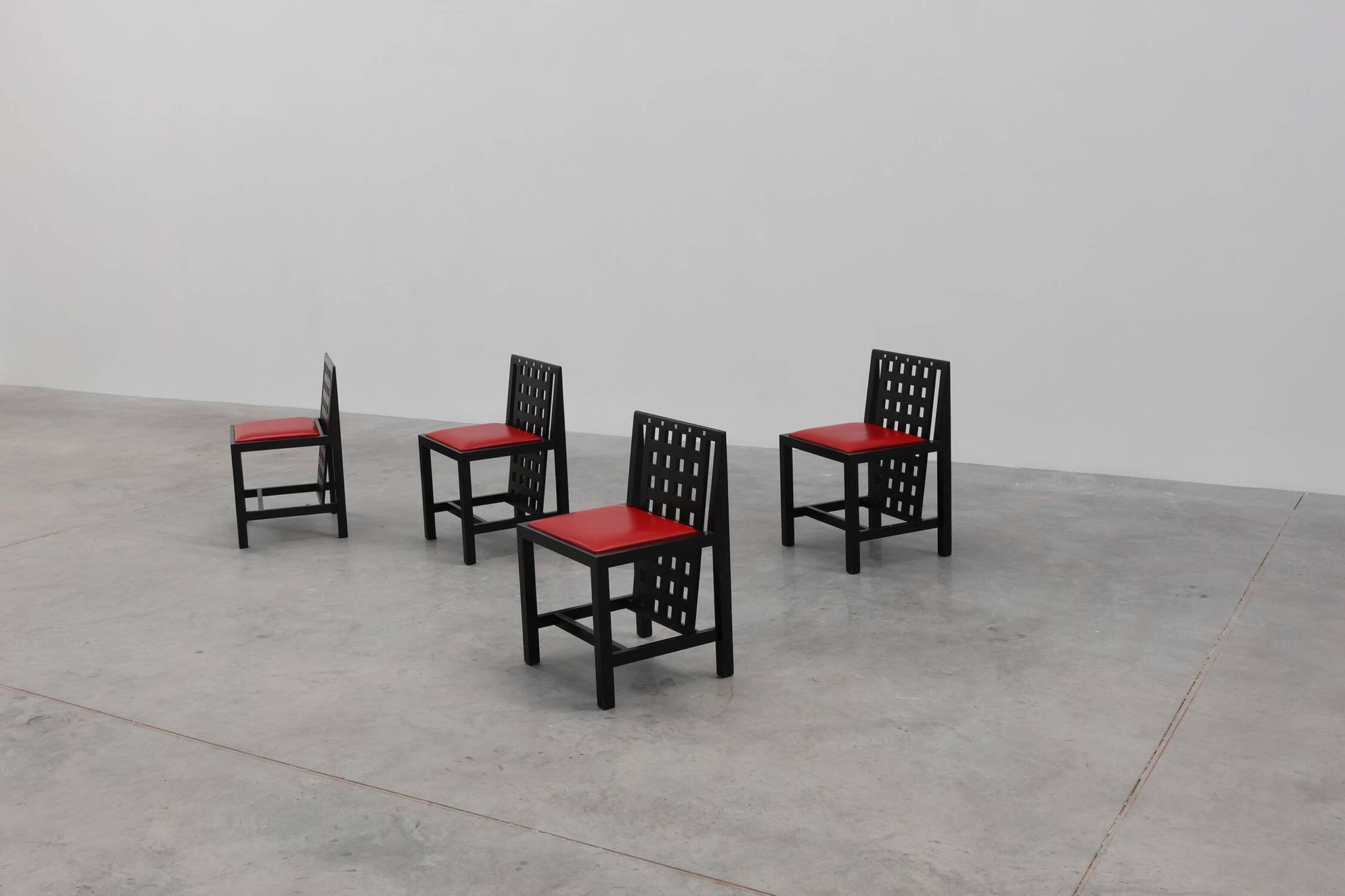 Set of 4 DS3 Dining Chairs by Charles Rennie Mackintosh for Atelier interna