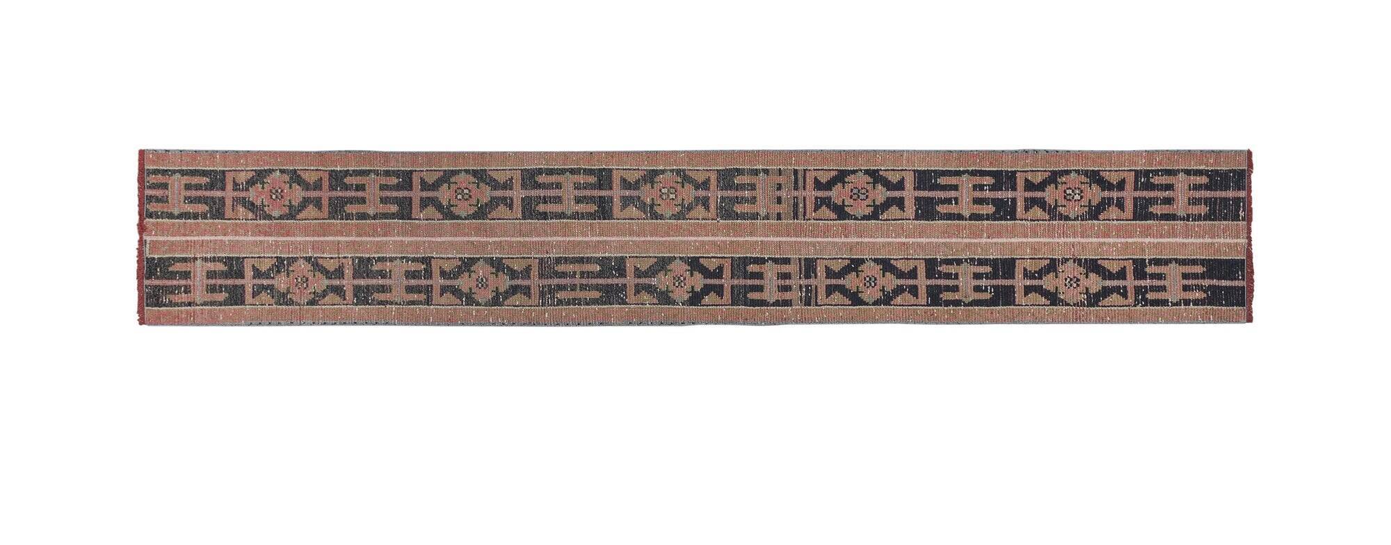Vintage Turkish hallway rug 48x297 cm