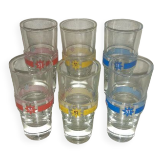 Lot de 6 verres à pastis neuf