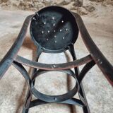 Antique Industrial Stool – Toledo Art Steel Co., 1930s, Bar Stool