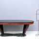 Vintage Dining Table by Vittorio Dassi with Opaline Glass Top and Marble Base
