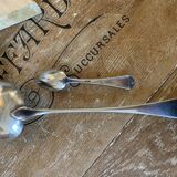 1 ladle and 1 spoon in silver