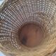 Pair of wicker plant pots