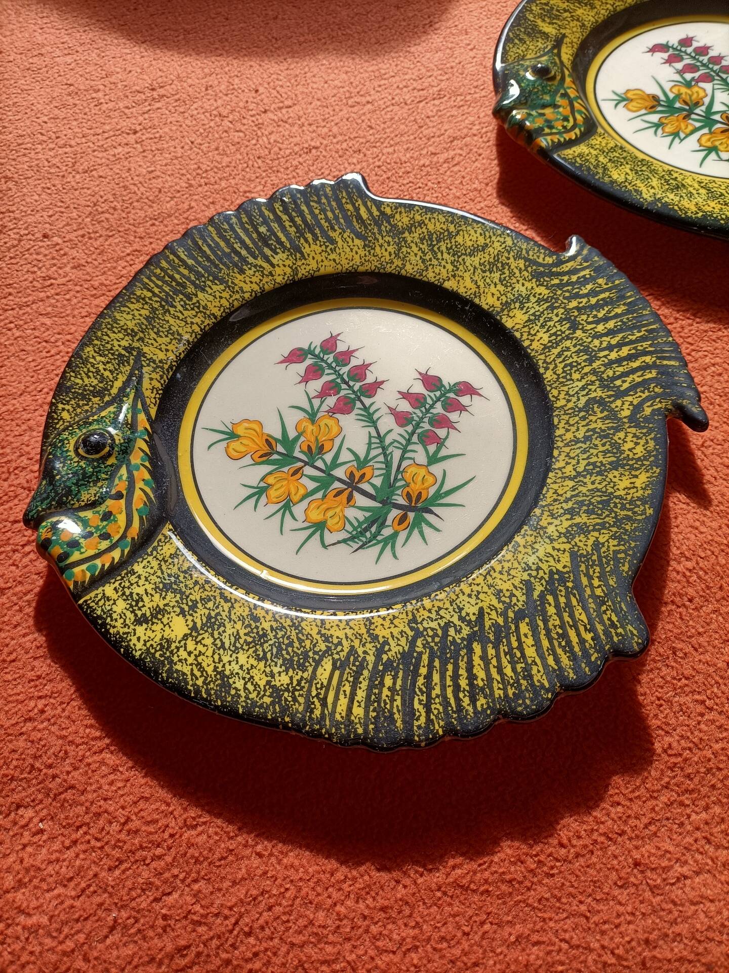 Ensemble d'assiettes Poissons Henriot Quimper