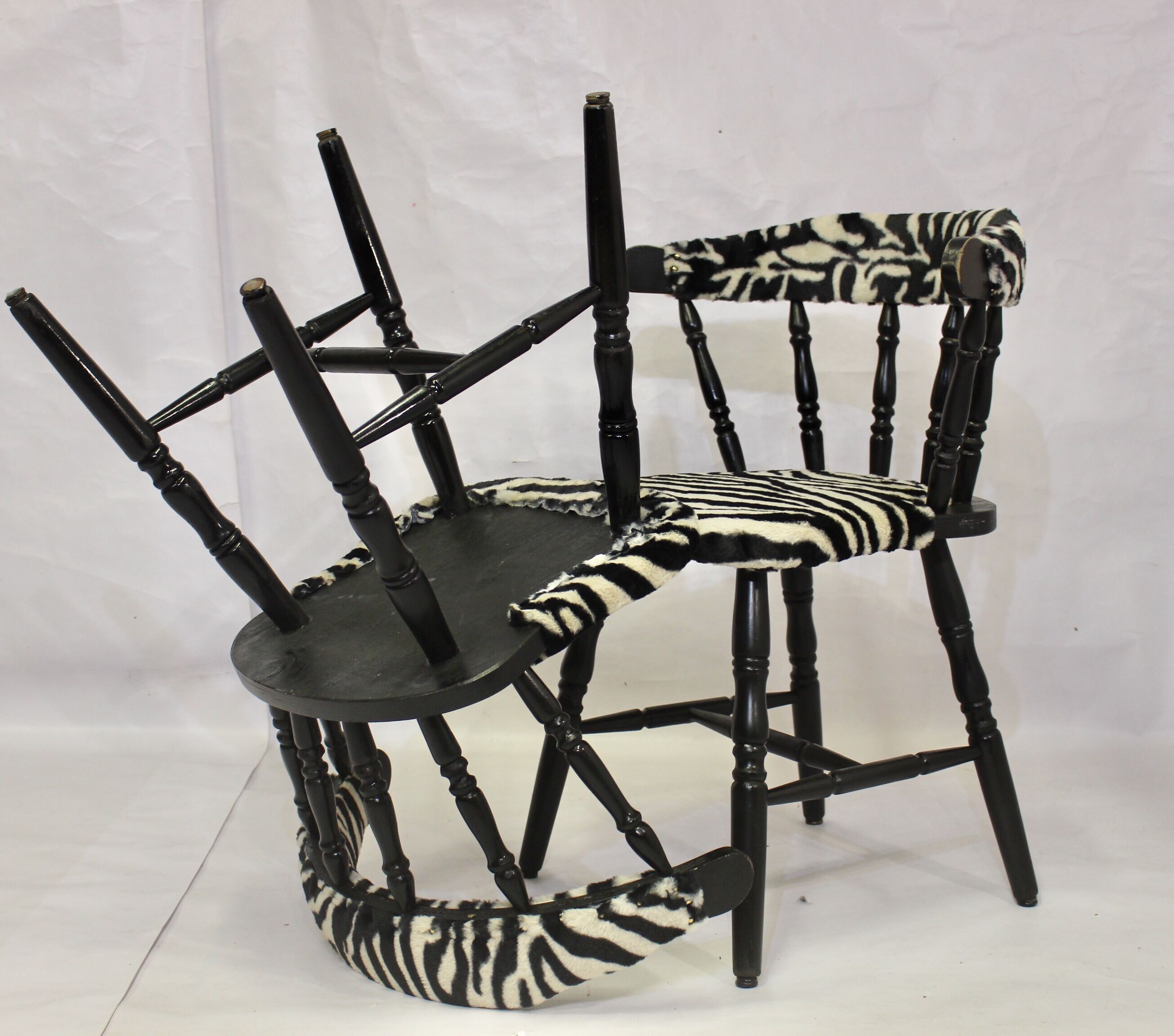 Pair of "Western" chairs, saloon, vintage, 50