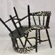 Pair of "Western" chairs, saloon, vintage, 50