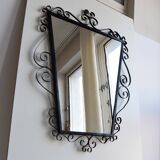 Mid-century 1970s wall mirror