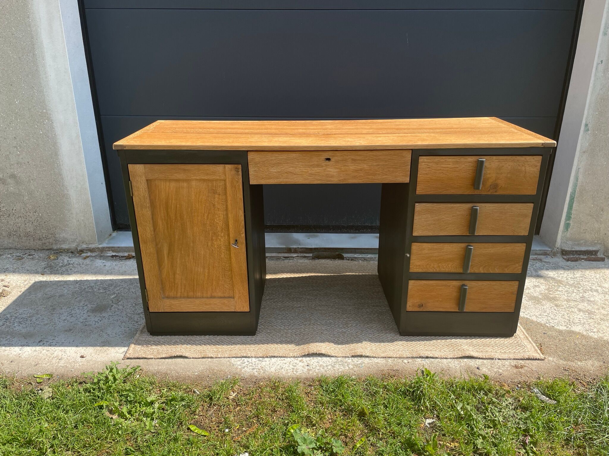 Restored oak desk
