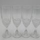 4 Luminarc glass flutes