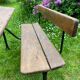 Old school desk in wood and cast iron