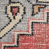 3x9 Rug For Hallway Antique Red Vintage Runner Rug, 102x261Cm SK 3931