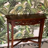 Vintage carved wooden console and aesthetics