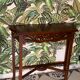 Vintage carved wooden console and aesthetics