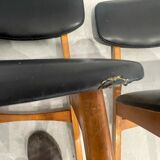 Scandinavian style design chair, set of 3