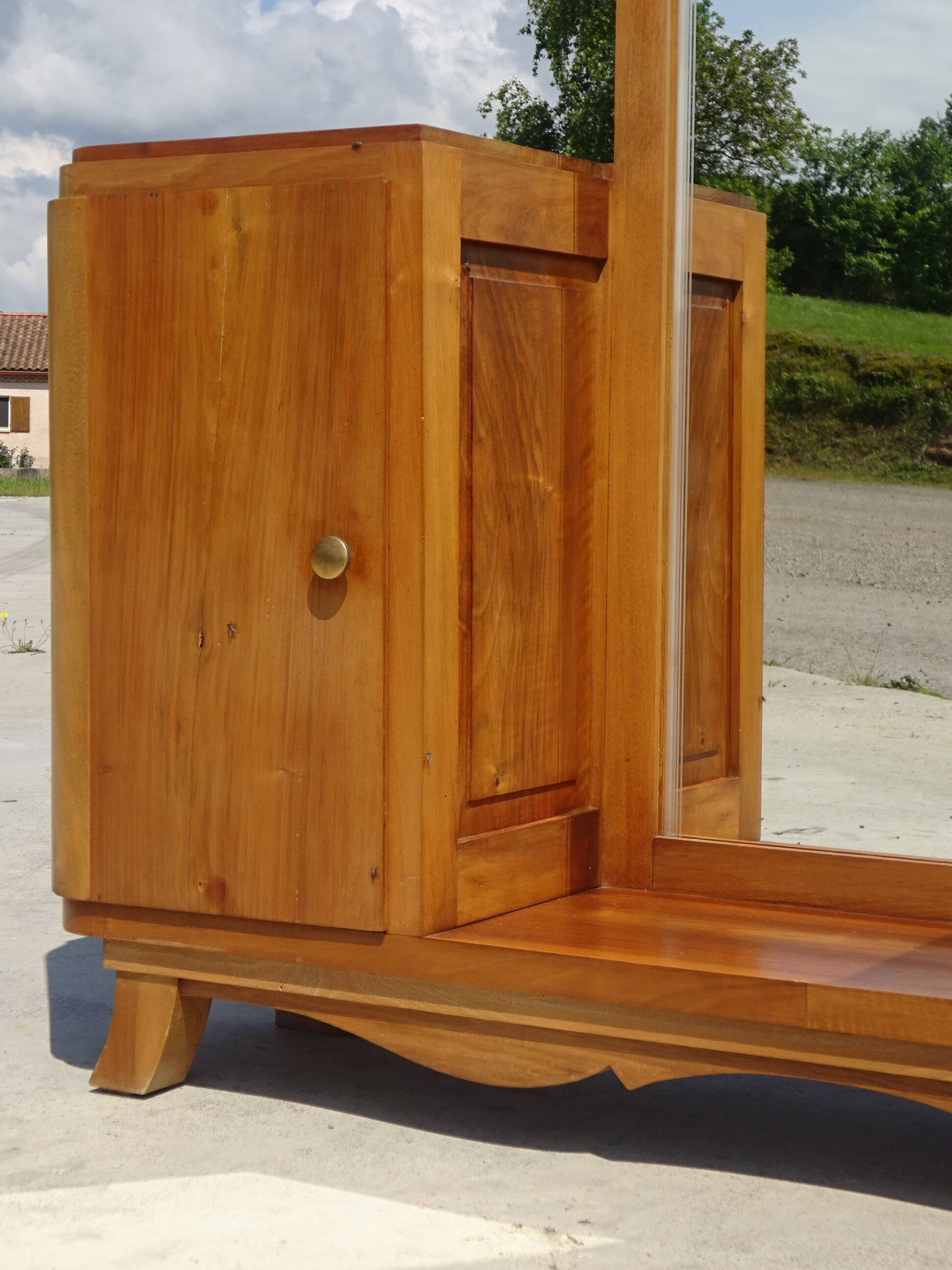 Small Art Deco dressing table in light wood