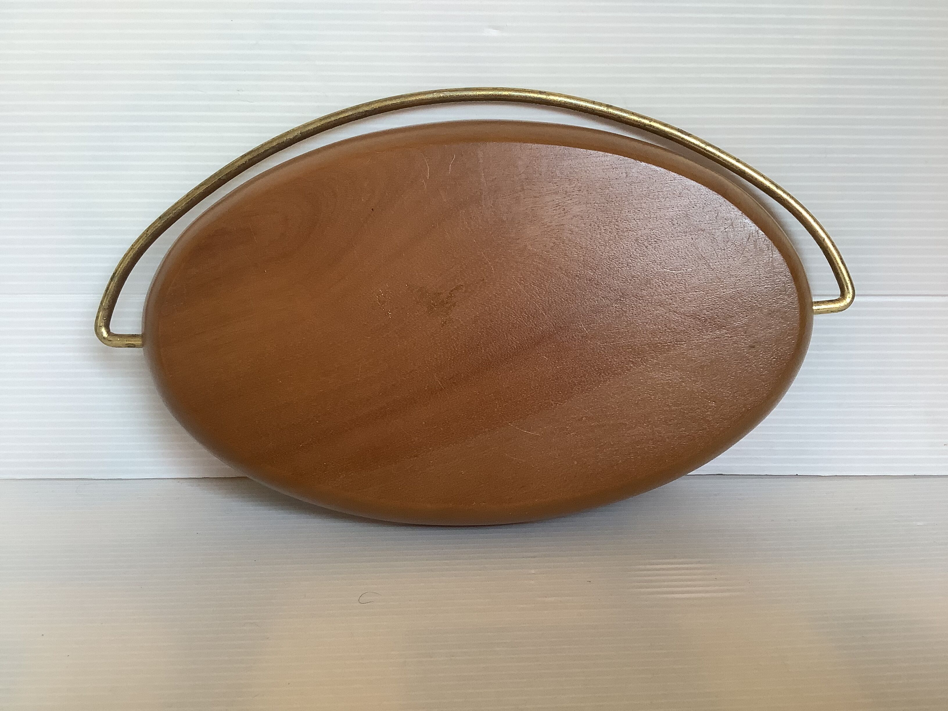 Yin and yang wooden catchall tray