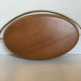 Empty wooden yin and yang pocket