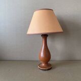 Small table lamp in old turned wood