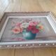 Tableau nature morte bouquet de roses