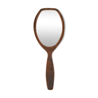 portable mirror wood 50 60 year 10x27cm