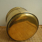 Gold brass pot cache flowers pot