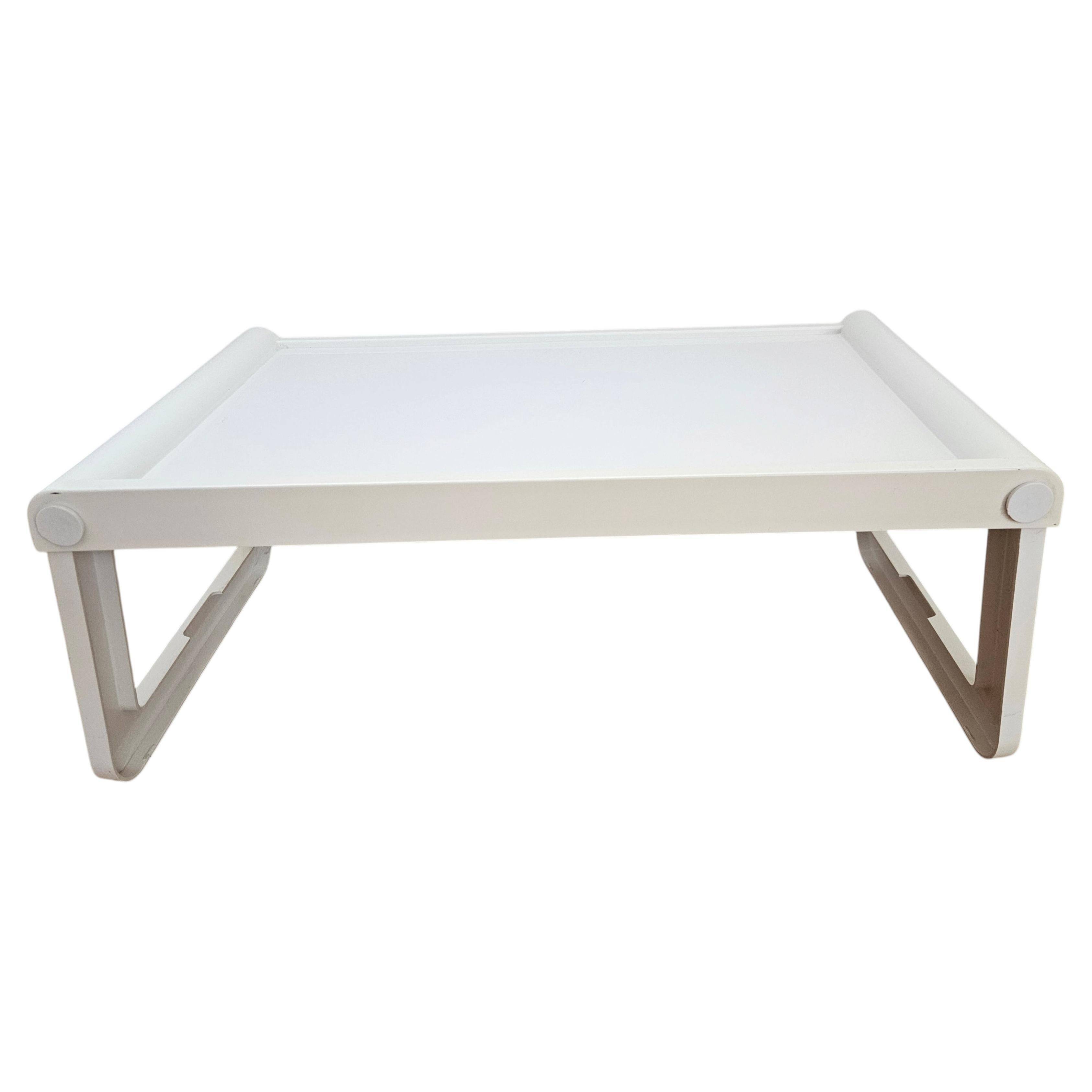 Midcentury Space Age Bed Breakfast Table Tray Guzzini, Luigi Massoni, 1970s