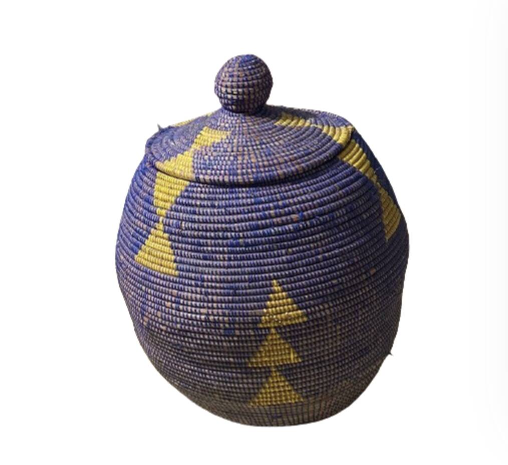 Panier de rangement artisanal tressé