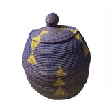 Magnificent handmade woven storage basket Height: 40/50 cm Ø: 30/50 cm