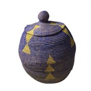Magnificent handmade woven storage basket Height: 40/50 cm Ø: 30/50 cm