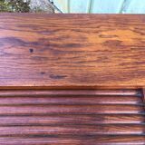 Vintage office called American office with oak curtain