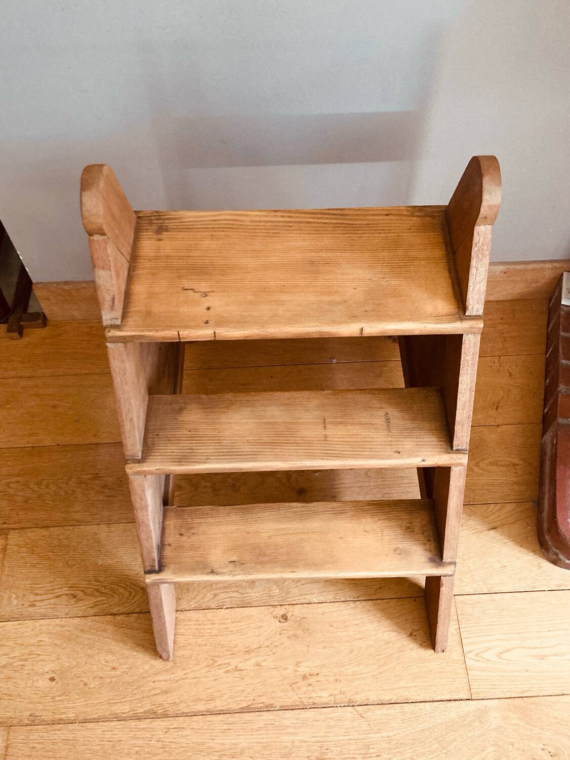 Closed staircase from the mid-20th century, mortise joints