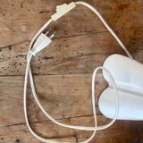 vintage ceramic and opaline hand lamp
