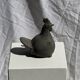 Petite poule en terre cuite, travail artisanal indonésien ancien H18