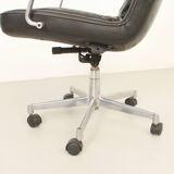 Leather office chair by Jørgen Kastholm for Kill International