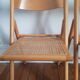 Set of 2 folding chairs cannees