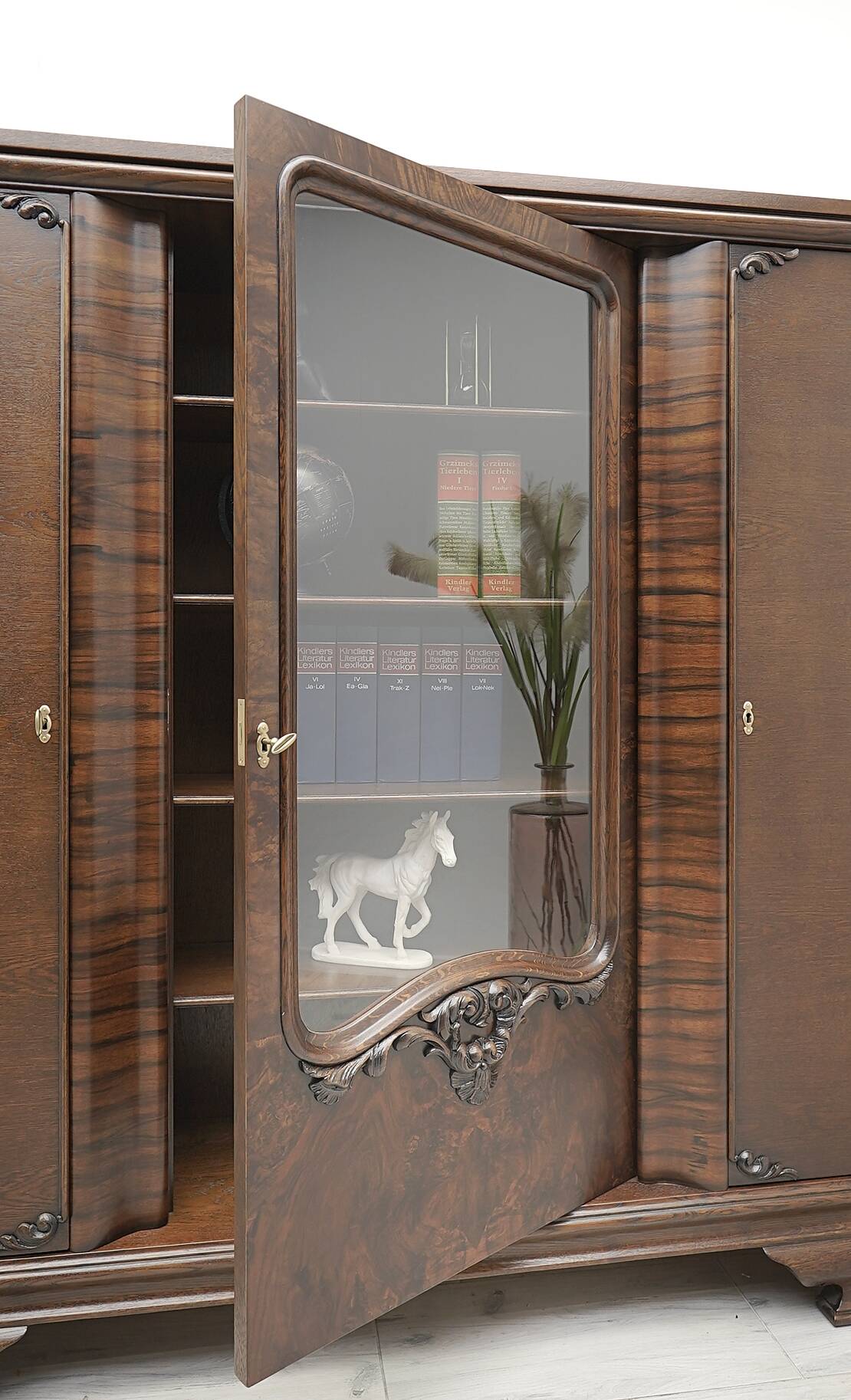 Old bookcase from the 1930s. After professional renovation.