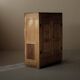 Small peasant-style piece of furniture made of solid wood, circa 1900
