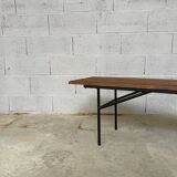 Bench, wood and metal