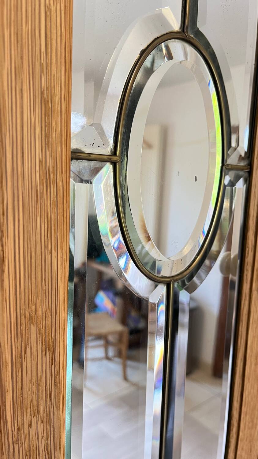 Beveled mirror dresser