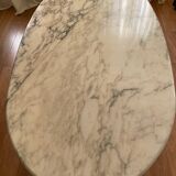 Oval marble table