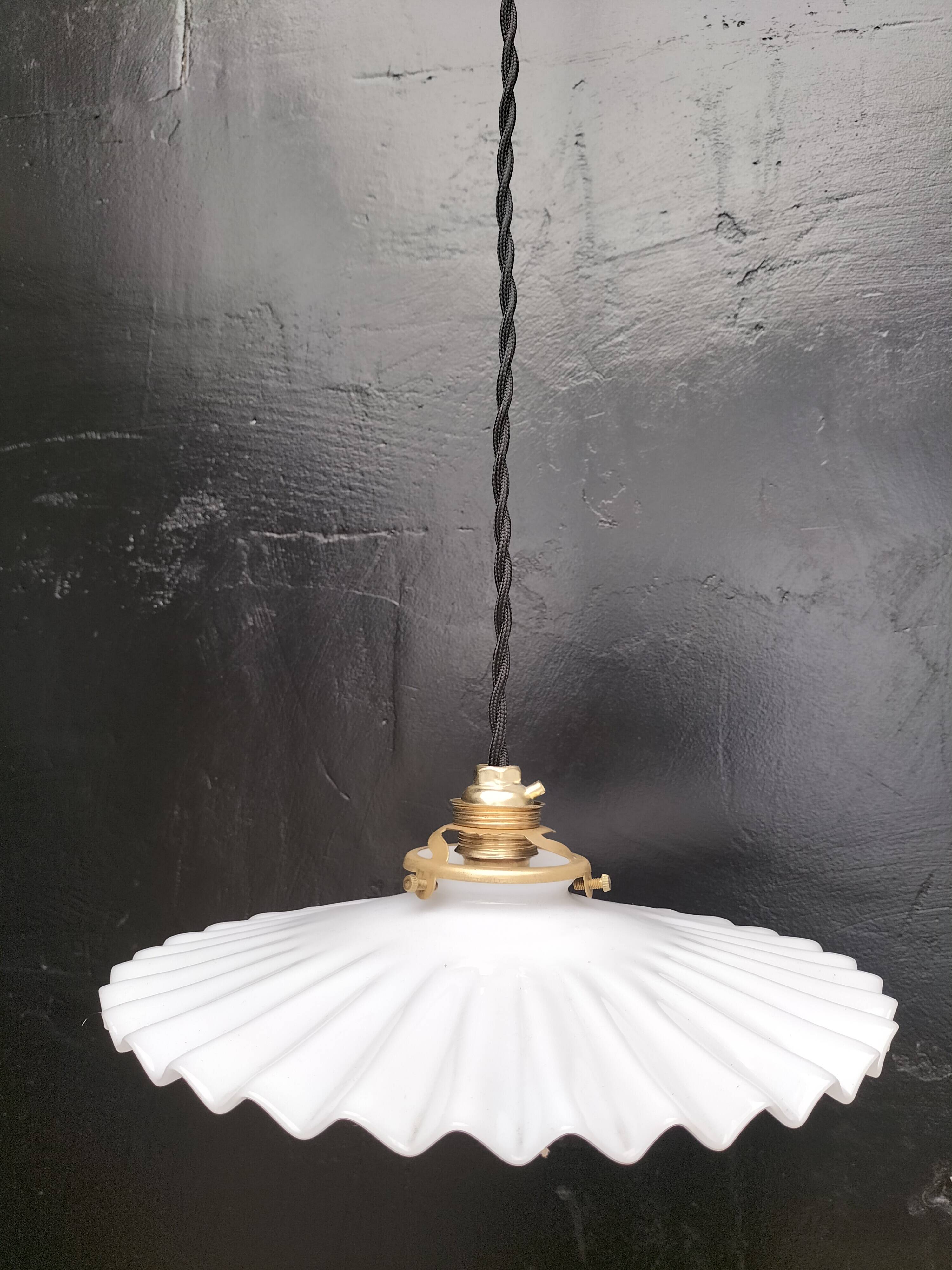 Opaline pendant light